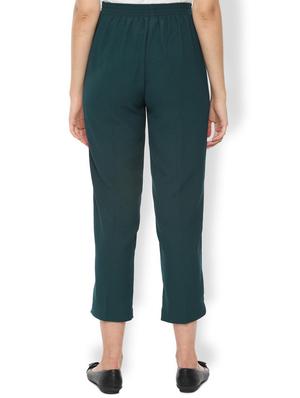 high rise solid flat front trouser - 16682971 - Standard Image - 2