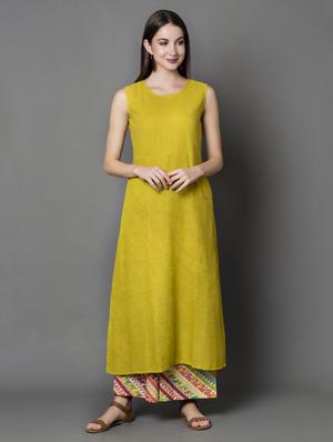 printed kurta with jacket - 16682987 - Standard Image - 5