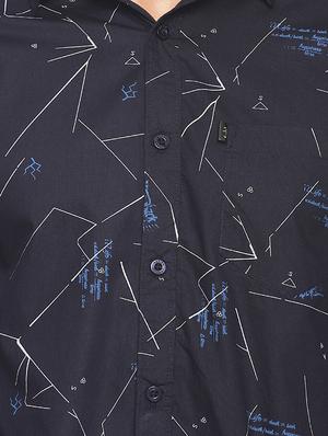 blue printed casual shirt - 16684096 - Standard Image - 5