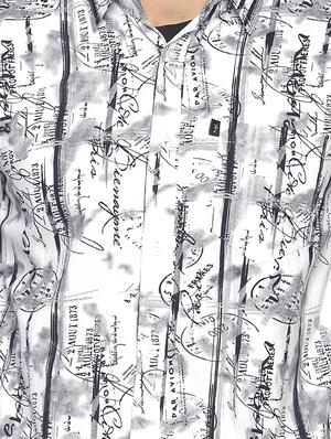 white printed casual shirt - 16684100 - Standard Image - 5