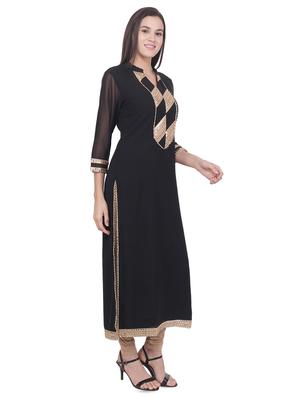 yoke detail straight kurta - 16684163 - Standard Image - 2
