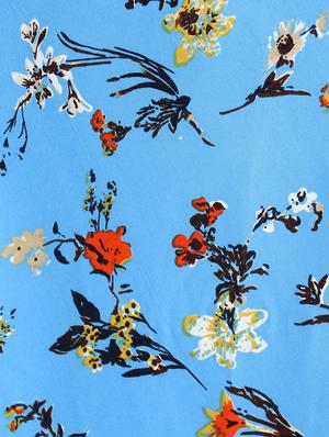 boat neck floral a-line dress - 16684374 - Standard Image - 5