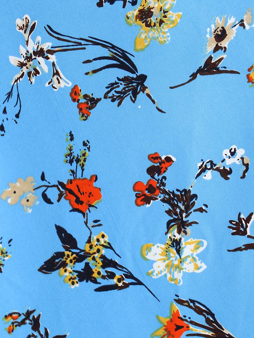 boat neck floral a-line dress - 16684374 - Zoom Image - 5