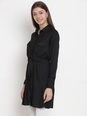 drawstring pocket detail tunic - 16684380 - Standard Image - 2