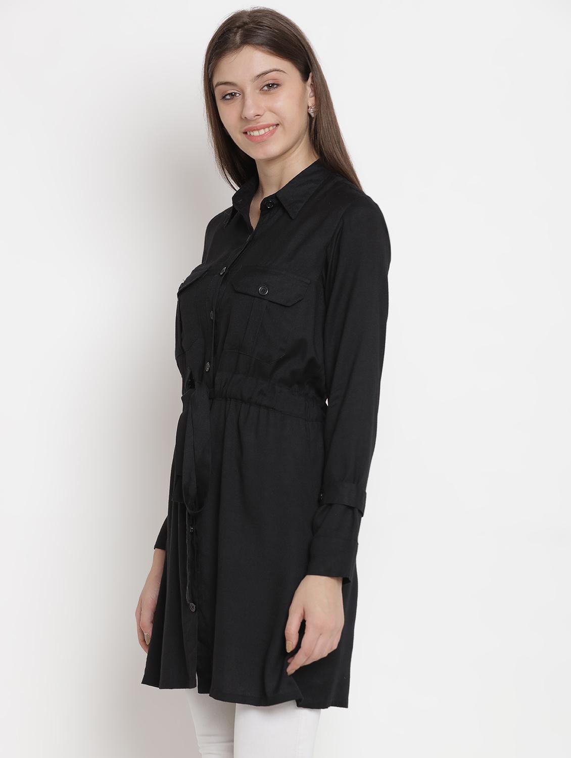 drawstring pocket detail tunic - 16684380 - Zoom Image - 2