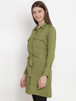 drawstring pocket detail tunic - 16684382 - Standard Image - 2