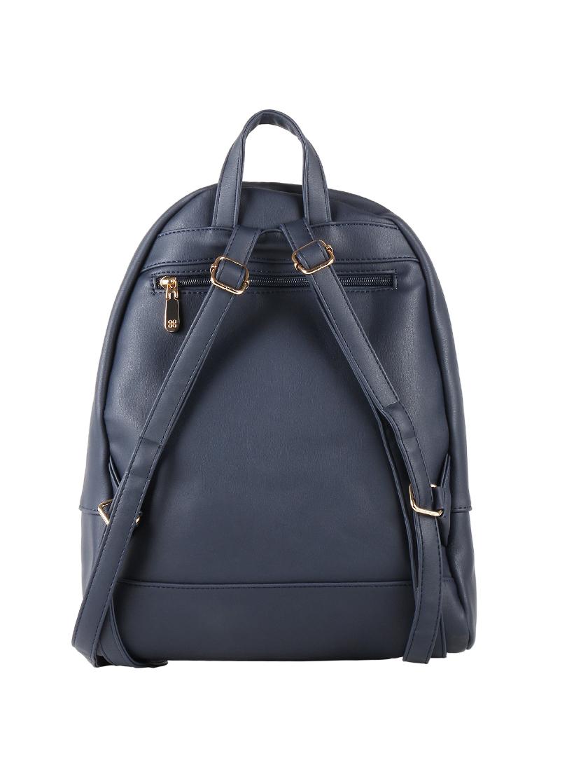 blue leatherette regular backpack - 16684689 - Zoom Image - 2