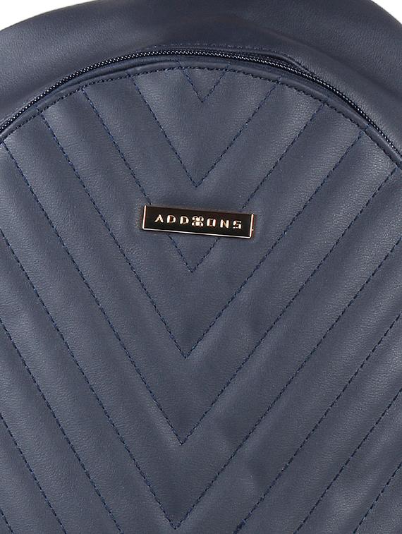 blue leatherette regular backpack - 16684689 - Zoom Image - 5