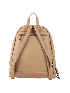 beige leatherette regular backpack - 16684692 - Standard Image - 2
