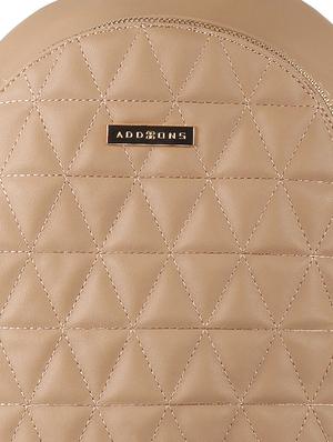 beige leatherette regular backpack - 16684692 - Standard Image - 5