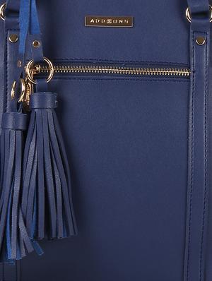 blue leatherette (pu) regular tote - 16684723 - Standard Image - 5