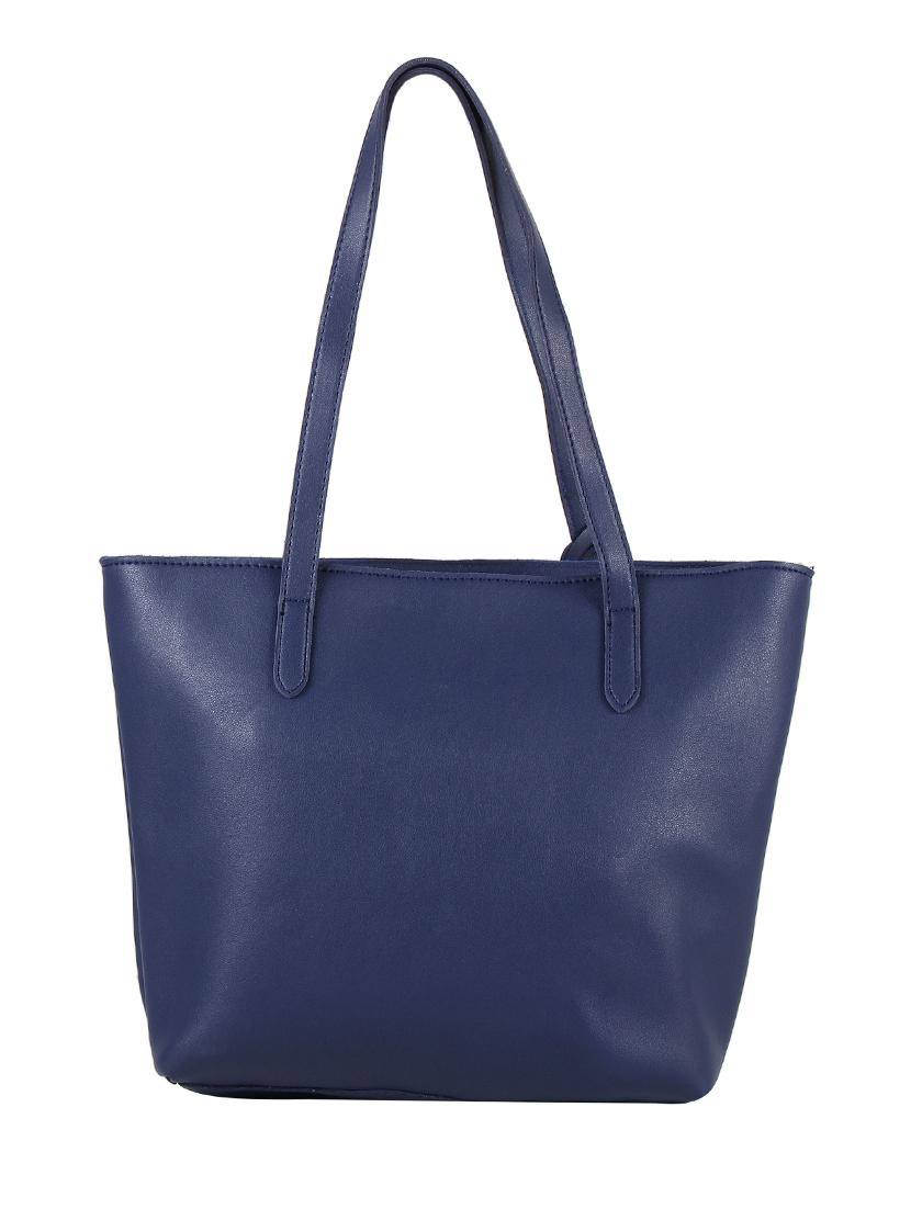 blue leatherette (pu) regular tote - 16684723 - Zoom Image - 2