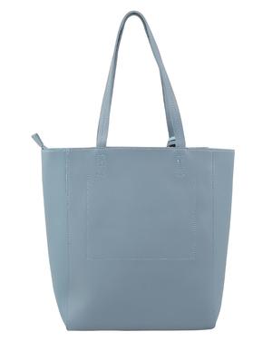 blue leatherette regular tote - 16684727 - Standard Image - 2