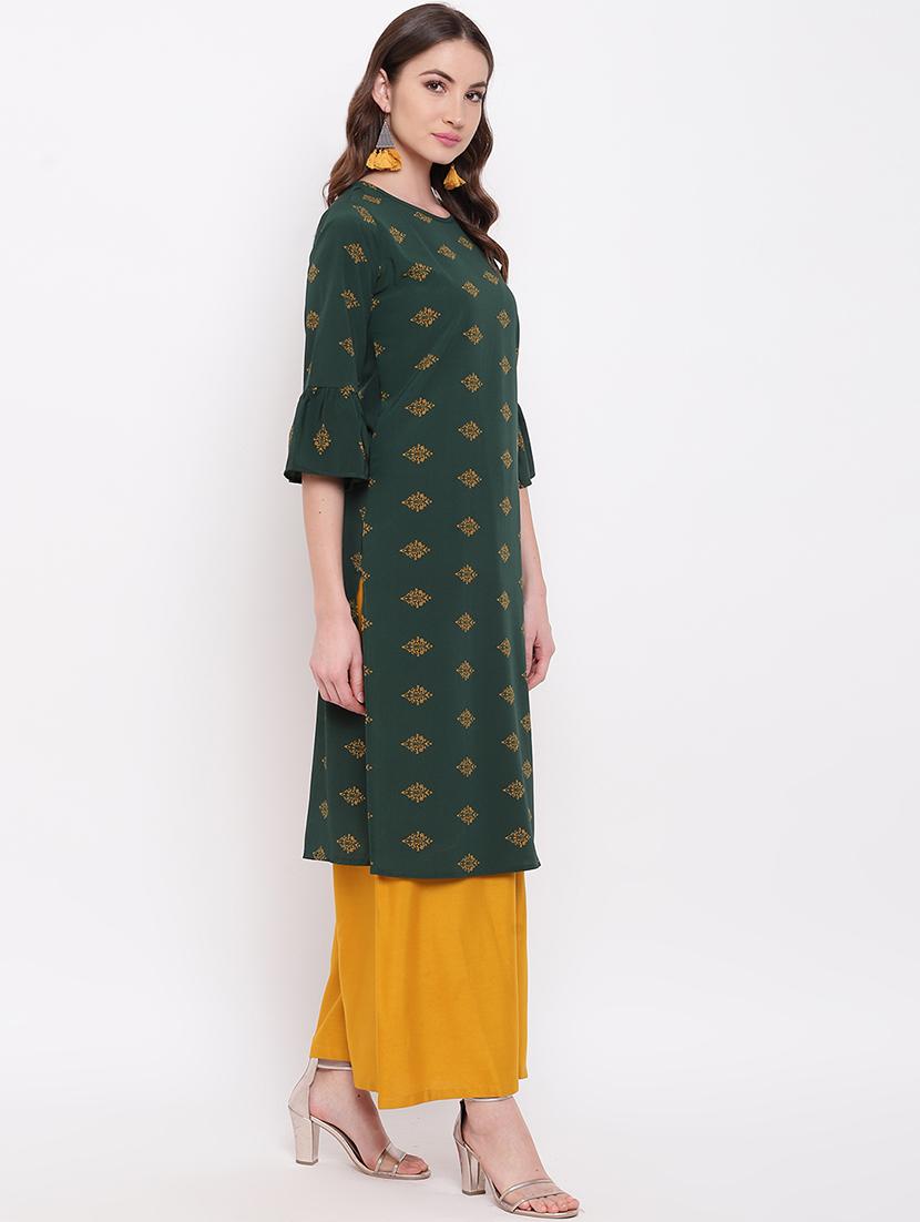 ethnic motifs straight kurta - 16684739 - Zoom Image - 2