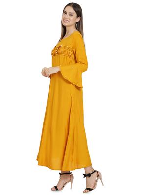 bell sleeved embellished maxi dress - 16685508 - Standard Image - 2