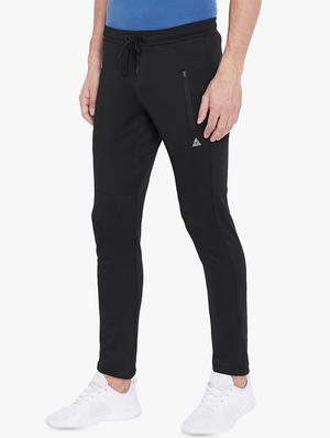 black solid full length track pant - 16685755 - Standard Image - 2