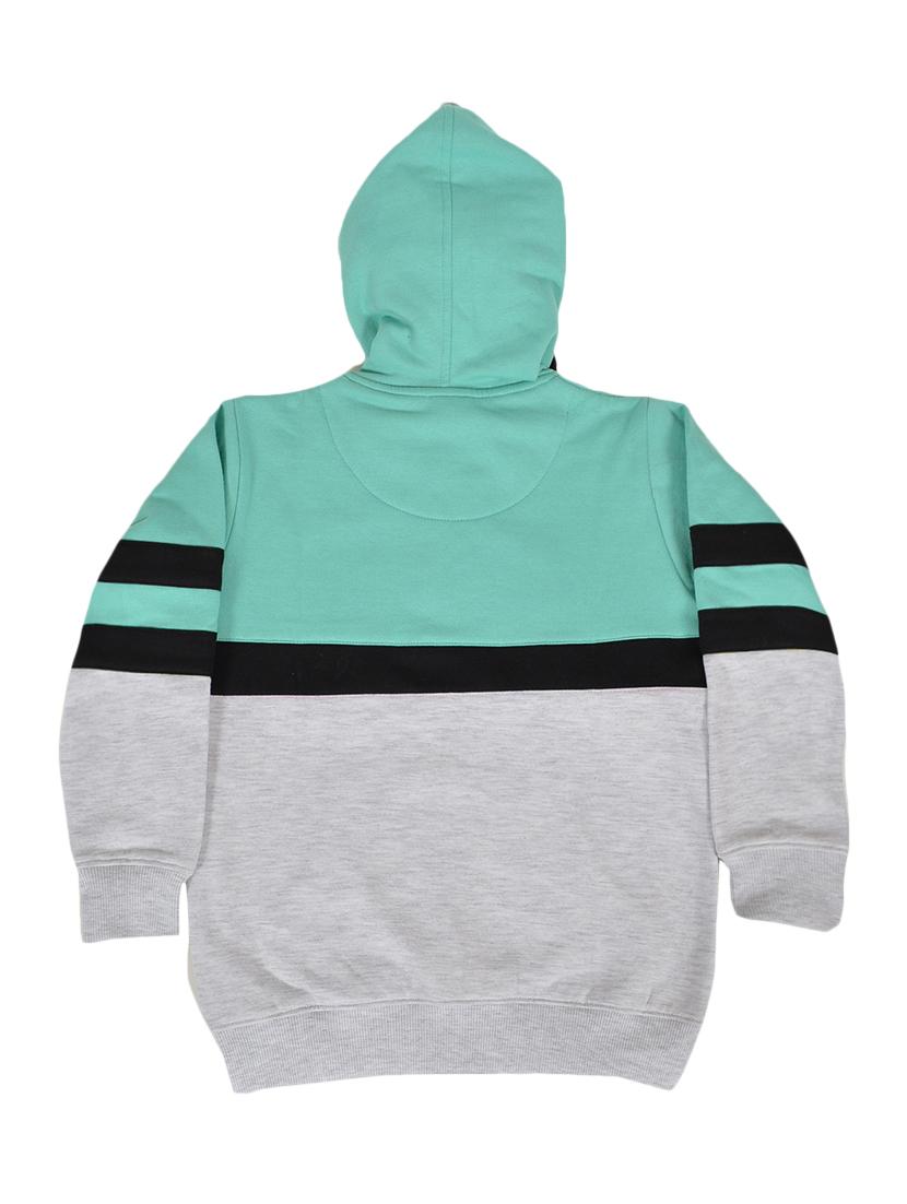 color block hooded sweatshirt - 16685928 - Zoom Image - 2
