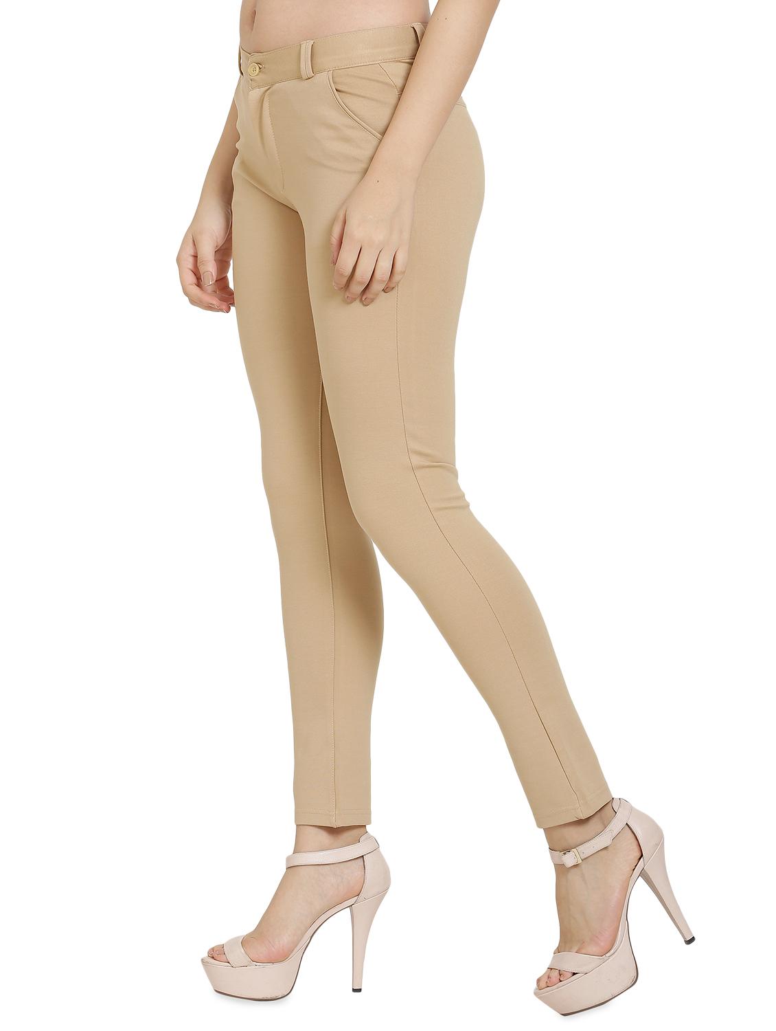high rise flat front trouser - 16687572 - Zoom Image - 2
