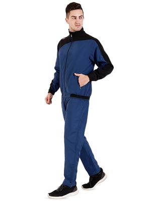 blue color block track suit - 16687946 - Standard Image - 2