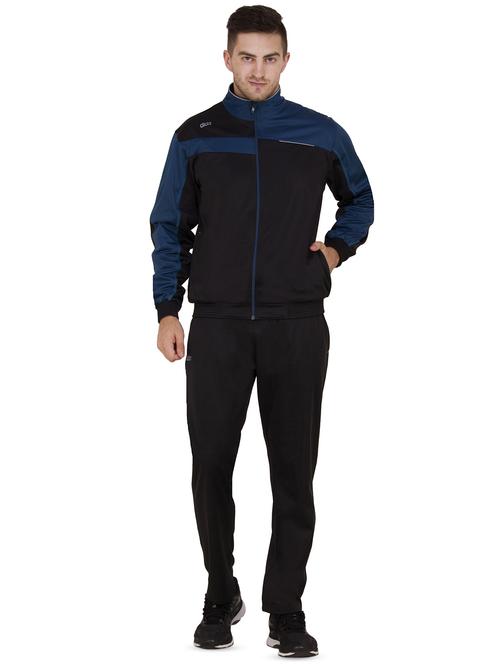 black color block track suit - 16687958 - Standard Image - 1