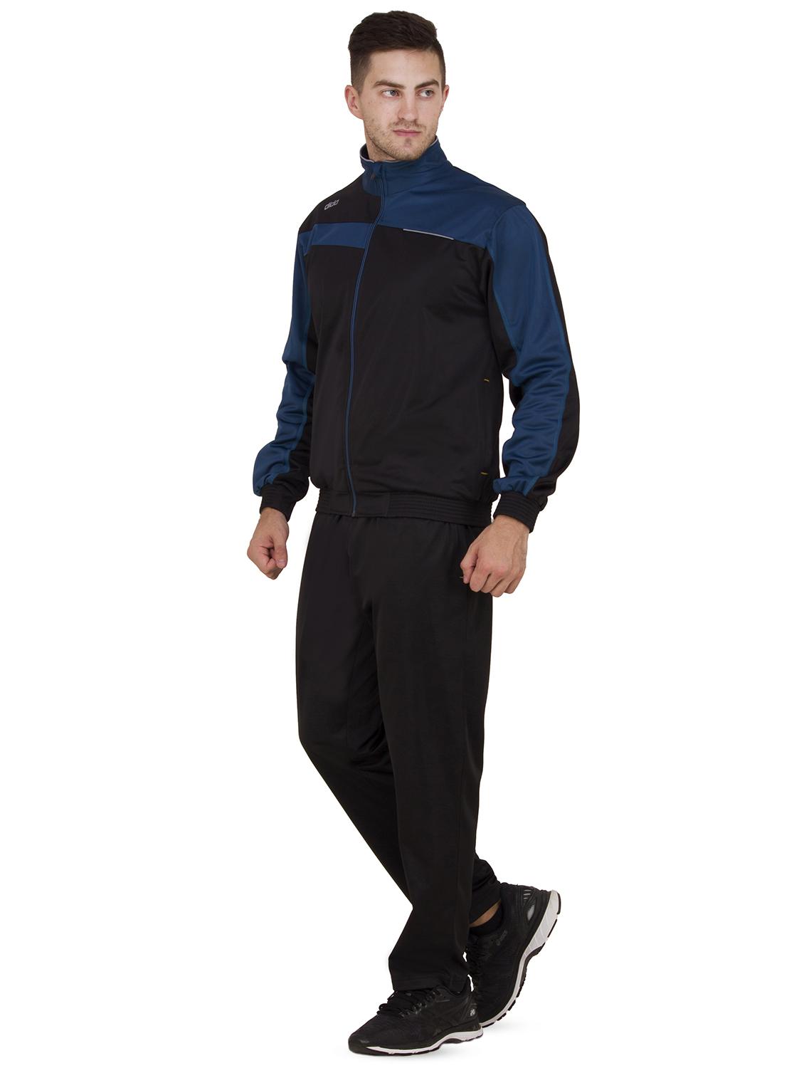 black color block track suit - 16687958 - Zoom Image - 2