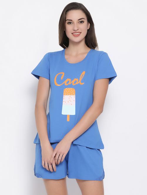 quirky tee with shorts set - 16688279 - Very Small Image - 1
