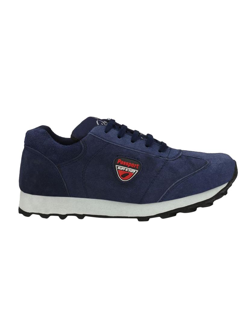 navy suede lace up sport shoes - 16688747 - Zoom Image - 2
