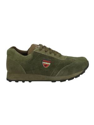 green suede lace up sport shoes - 16688748 - Standard Image - 2