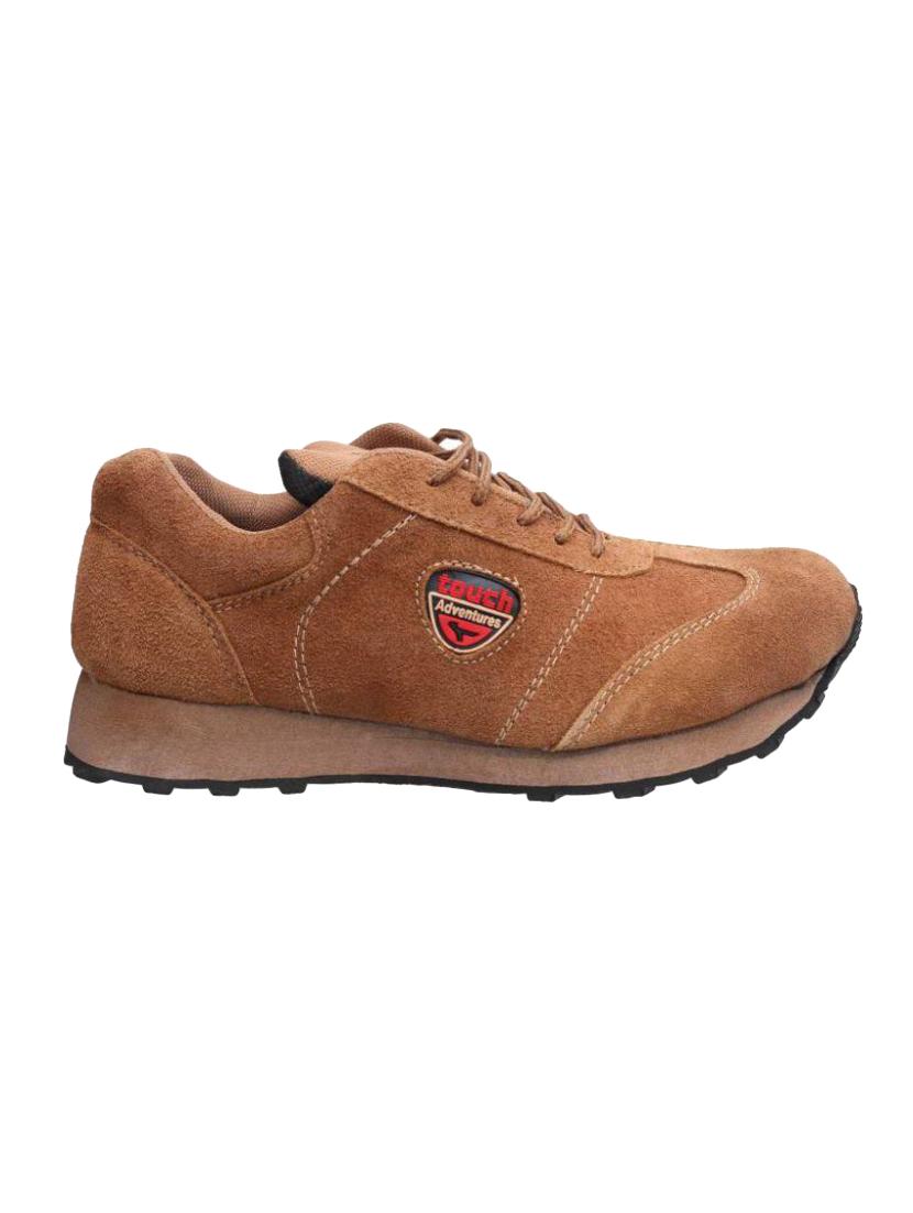 brown suede lace up sport shoes - 16688749 - Zoom Image - 2