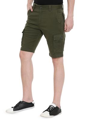 green solid shorts - 16688773 - Standard Image - 2