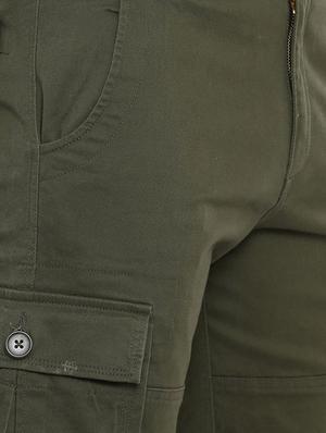 green solid shorts - 16688773 - Standard Image - 5