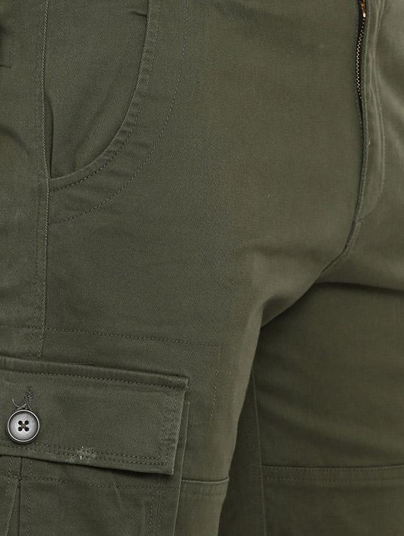 green solid shorts - 16688773 - Zoom Image - 5