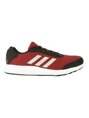 red fabric lace up sport shoes - 16690331 - Standard Image - 2