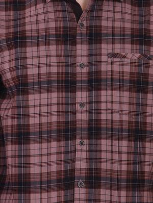 pink checkered casual shirt - 16690860 - Standard Image - 5