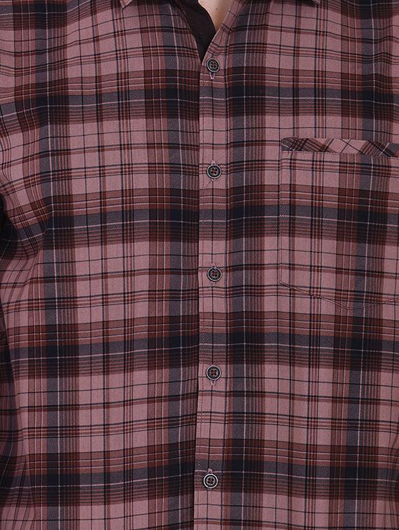 pink checkered casual shirt - 16690860 - Zoom Image - 5