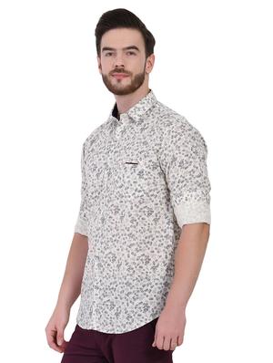 white floral printed casual shirt - 16690870 - Standard Image - 2
