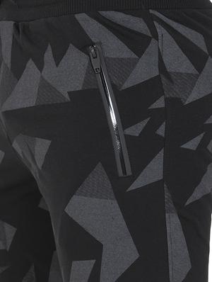 black printed jogger - 16690973 - Standard Image - 5
