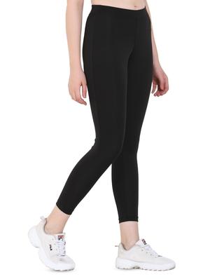 high rise solid track pant - 16691019 - Standard Image - 2