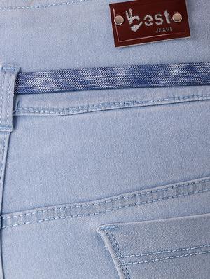 high rise button detail belted jeans - 16691467 - Standard Image - 5