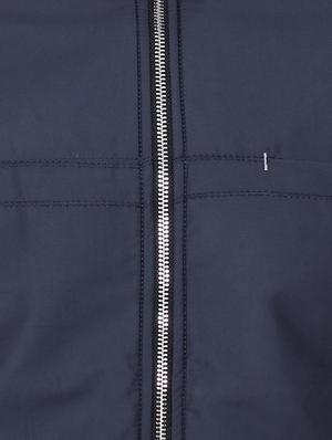 dark blue solid casual jacket - 16691473 - Standard Image - 5