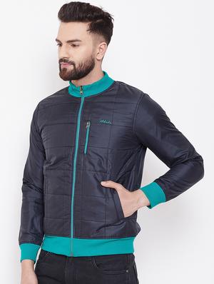 dark blue solid reversible quilted jacket - 16691486 - Standard Image - 2