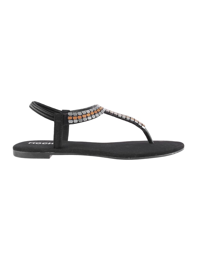 black back strap sandals - 16691860 - Zoom Image - 2