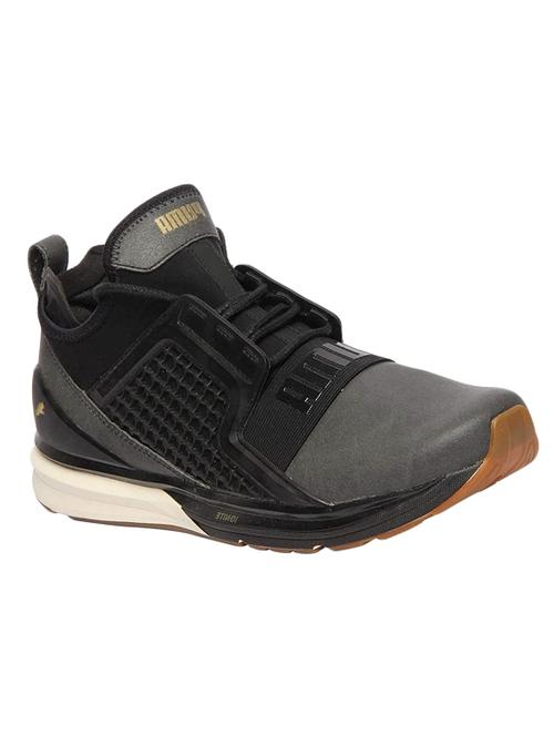 black fabric lace up sport shoes - 16691975 - Very Small Image - 1