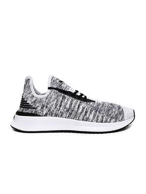 black fabric lace up sport shoes - 16692061 - Standard Image - 2