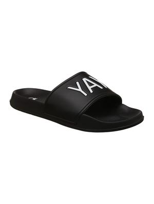 black slides flip flops - 16692995 - Standard Image - 2