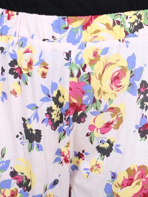high rise floral capri - 16693061 - Standard Image - 5