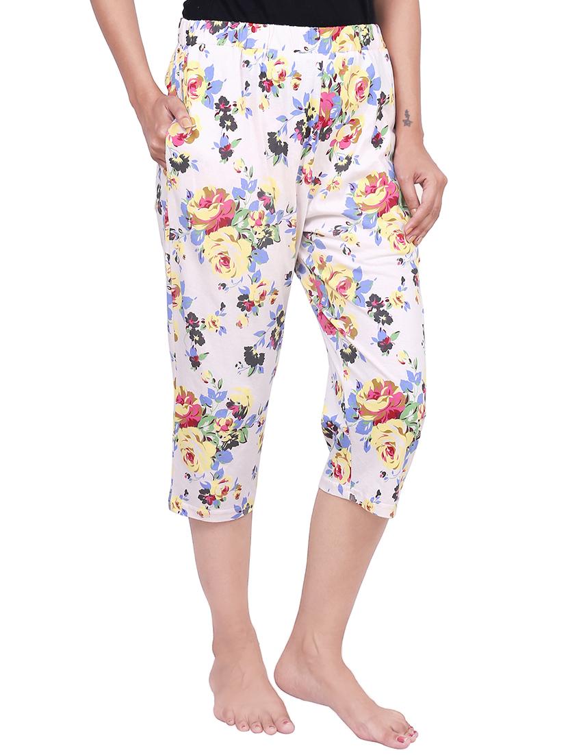 high rise floral capri - 16693061 - Zoom Image - 2