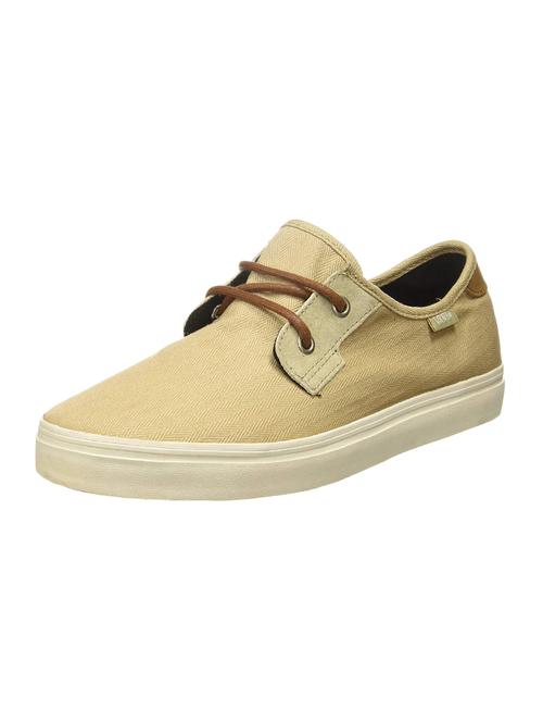 beige canvas lace up sneakers - 16693570 - Standard Image - 1