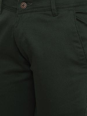 green solid chinos - 16693608 - Standard Image - 5