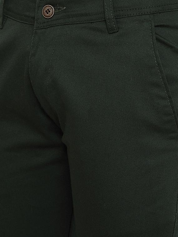 green solid chinos - 16693608 - Zoom Image - 5